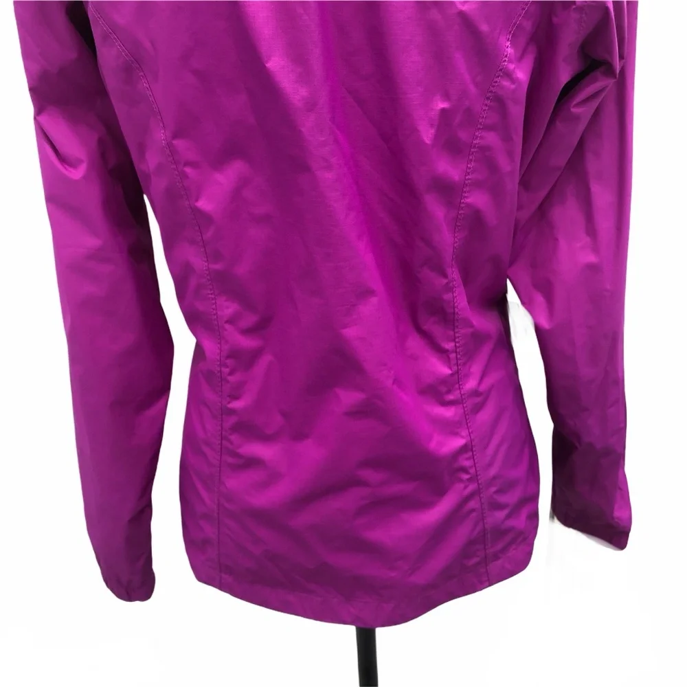 THE NORTH FACE BRIGHT PINK HYVENT RAIN JACKET WITH HOOD